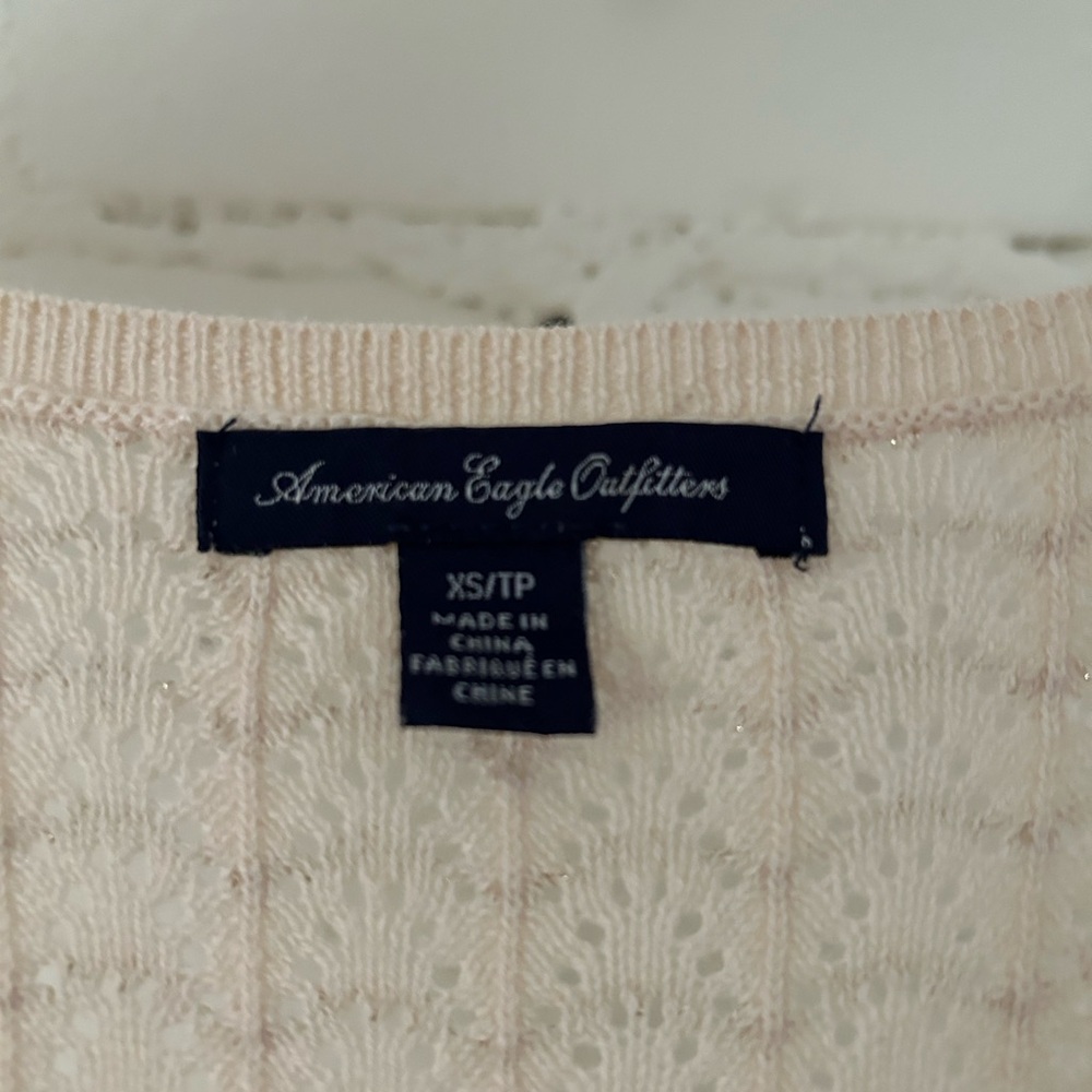 American Eagle Sweater Dress with Gold Glitter Detailing 
Size: Extra Small
NWOT - Picture 10 of 10